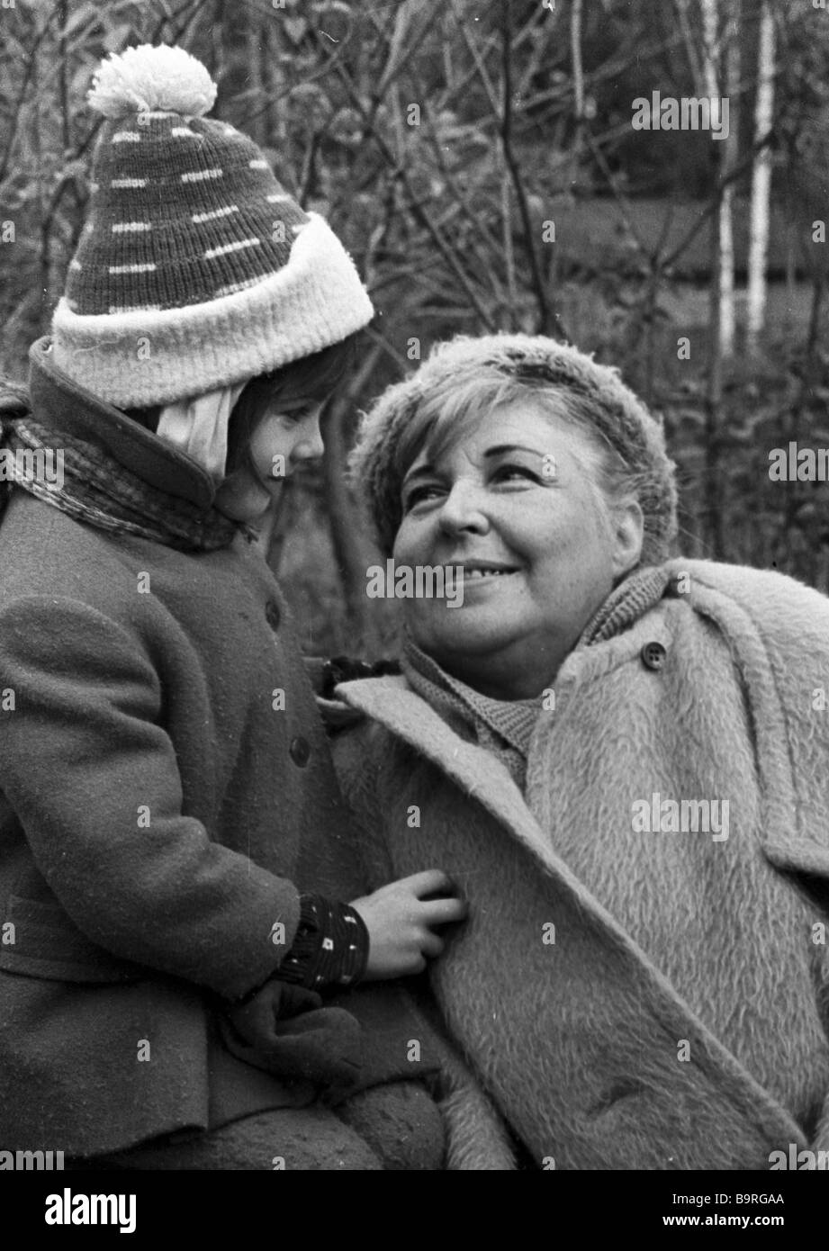 Writer Galina Serebryakova right with her granddaughter Natasha left ...
