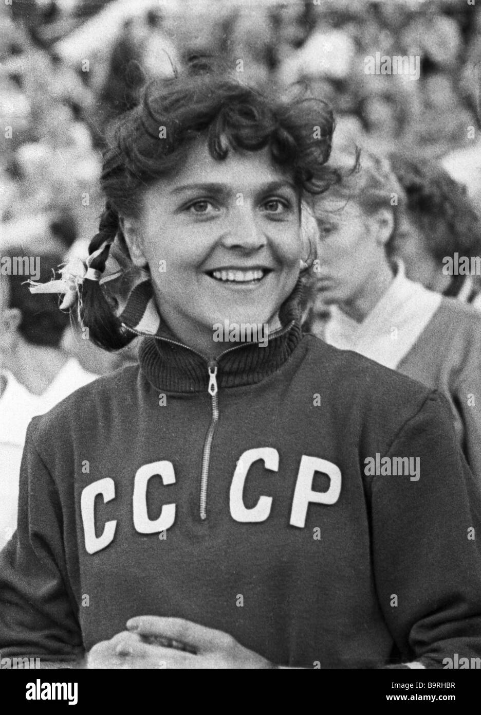 Soviet athlete Galina Popova Stock Photo Alamy
