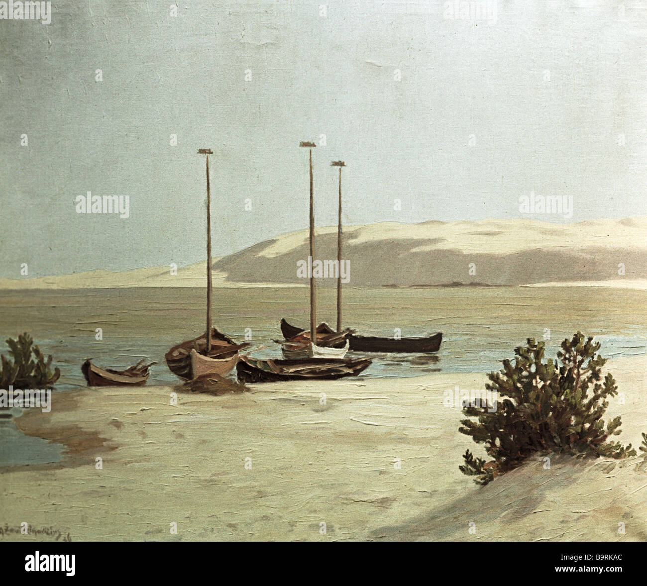 reproduction-of-the-painting-at-the-nida-dunes-by-antanas