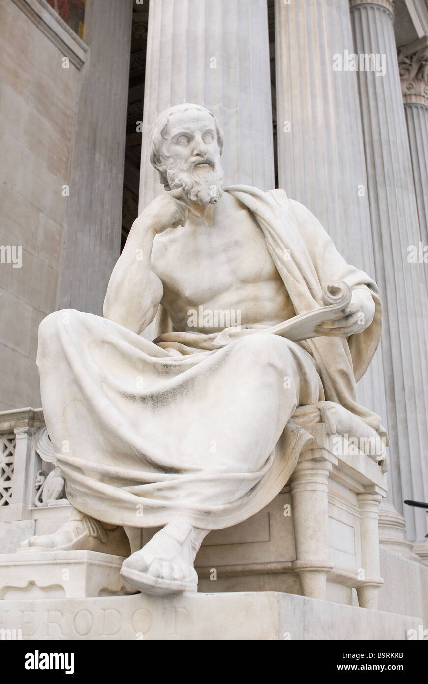 the famous sculptures around the austrian parliament dedicated to the