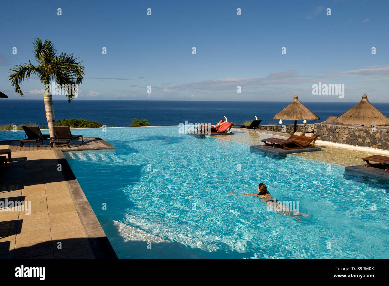 France, Reunion Island, southern coast, Grande Anse, Palm Hotel Stock Photo Alamy