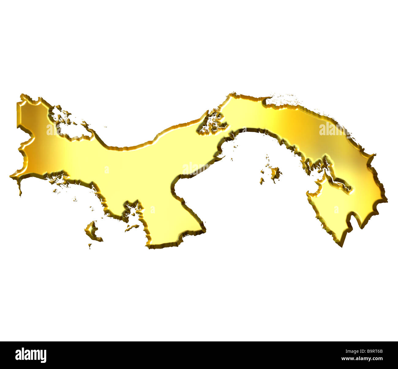 Panama 3d map Cut Out Stock Images & Pictures - Alamy