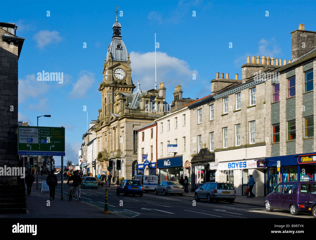 Town Hall, Highgate, Kendal, Cumbria, England UK Stock Photo Alamy