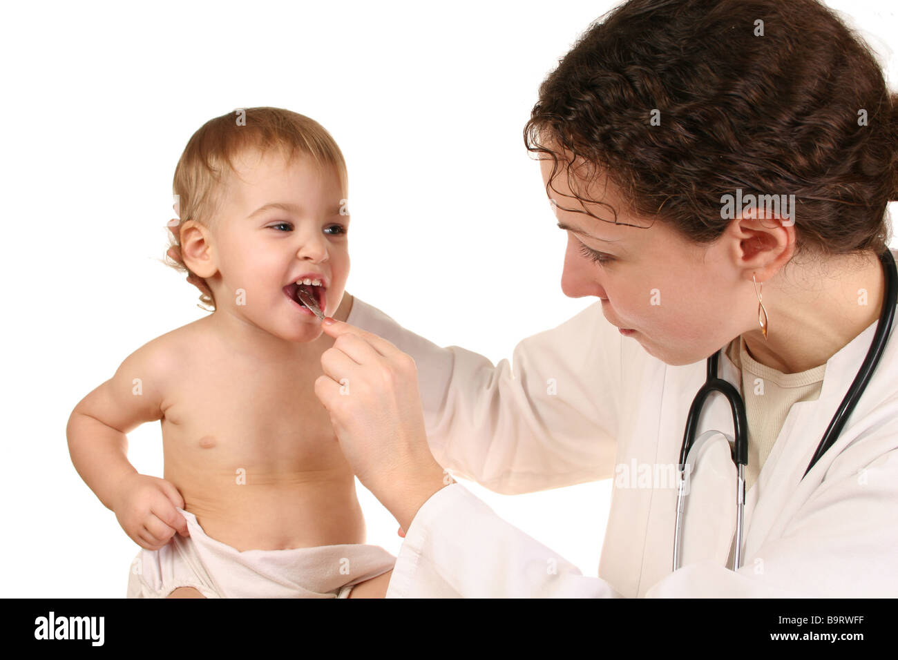 doctor with baby 2 Stock Photo