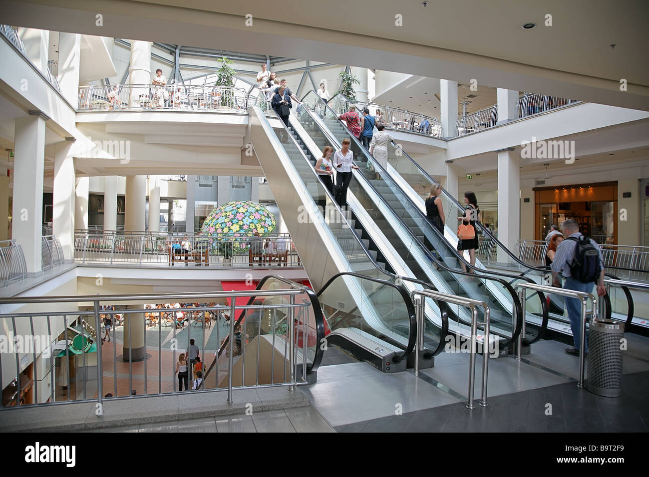 escalator in the mall Stock Photo - Alamy