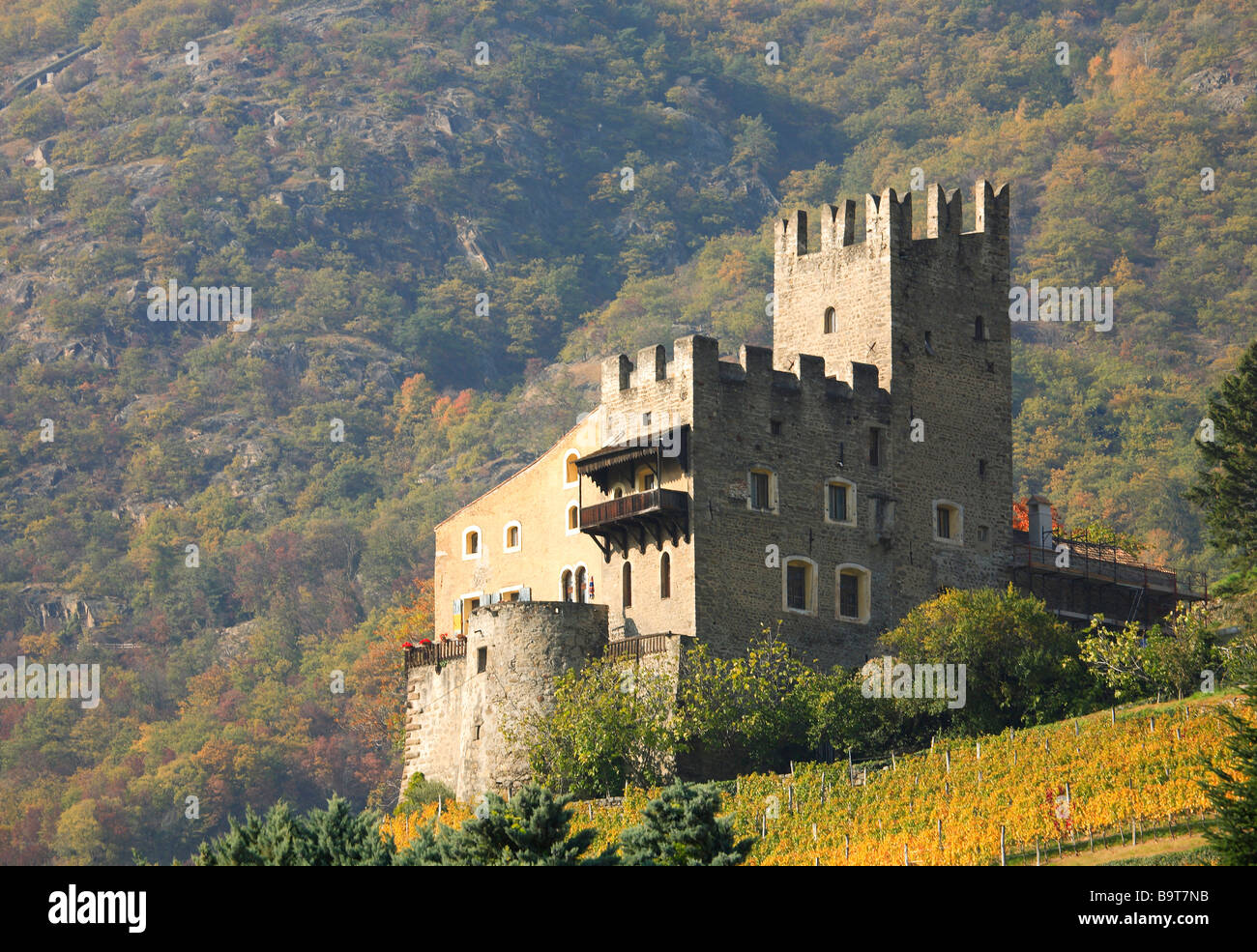 castle of Naturns Naturno Trentino Italy Stock Photo