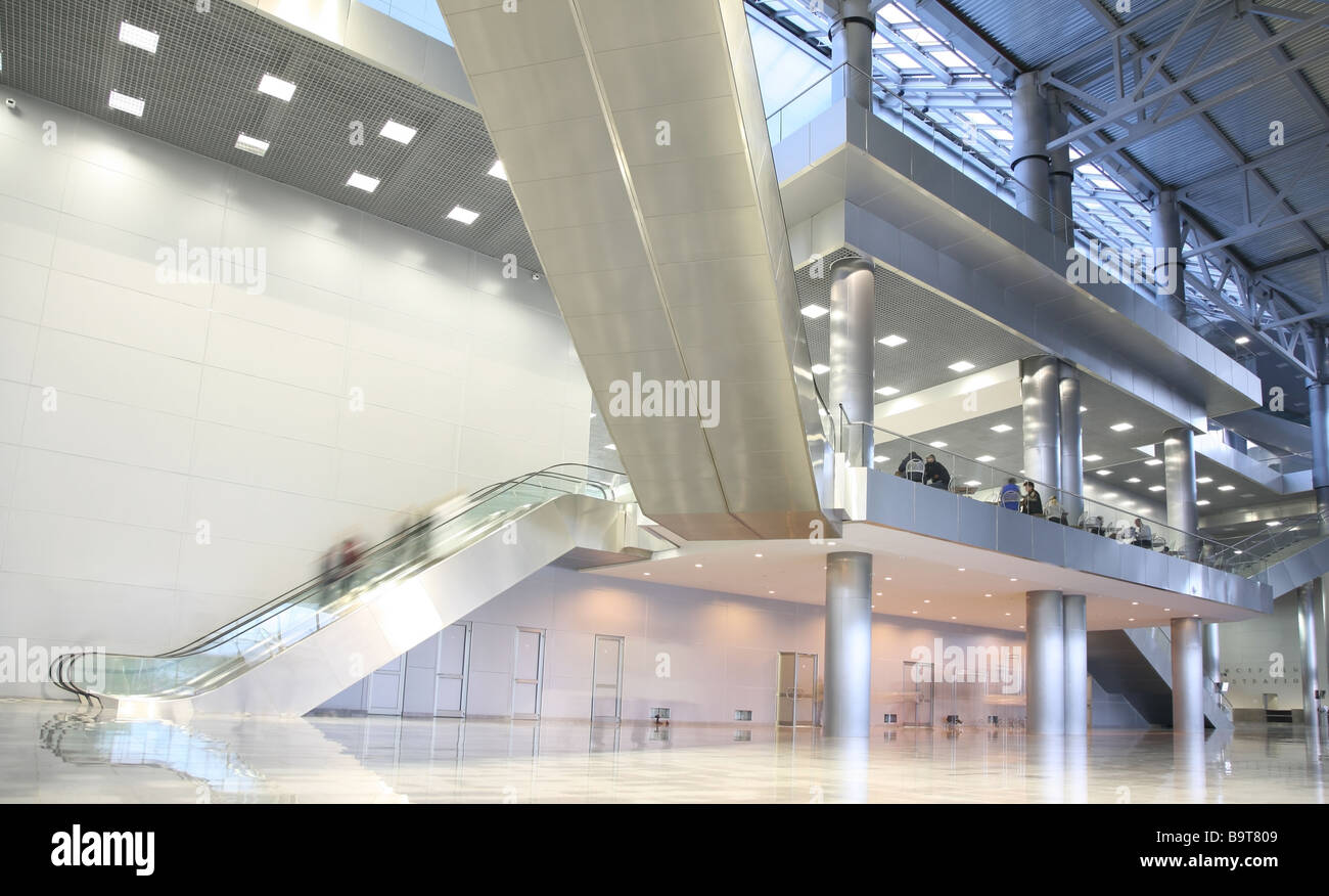 ladders in the business center Stock Photo Alamy
