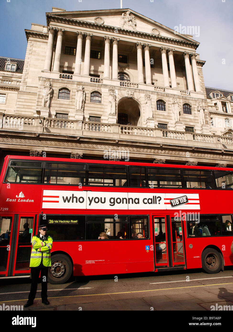 The Bank of England Threadneedle Street The City of London England UK Stock Photo