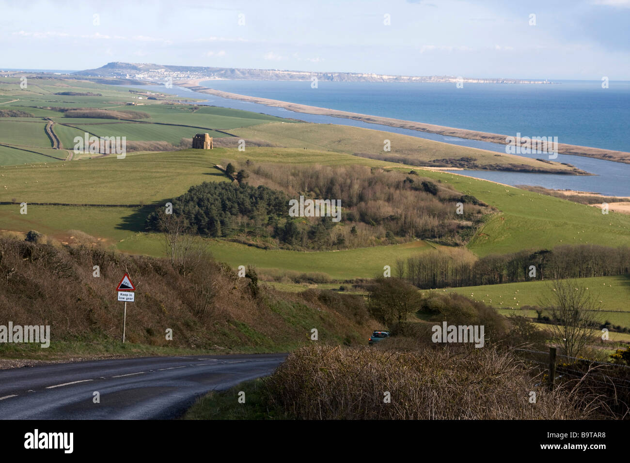 chesil beach to portland bill dorset england uk gb Stock Photo Alamy