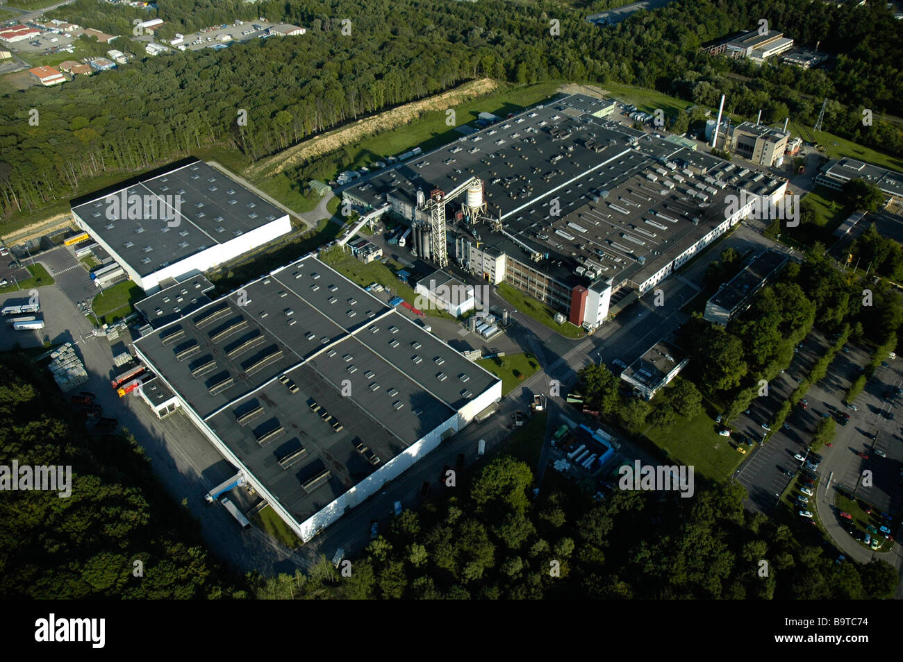 Aerial view of the french Continental tires factory at Sarreguemines -  France Stock Photo - Alamy