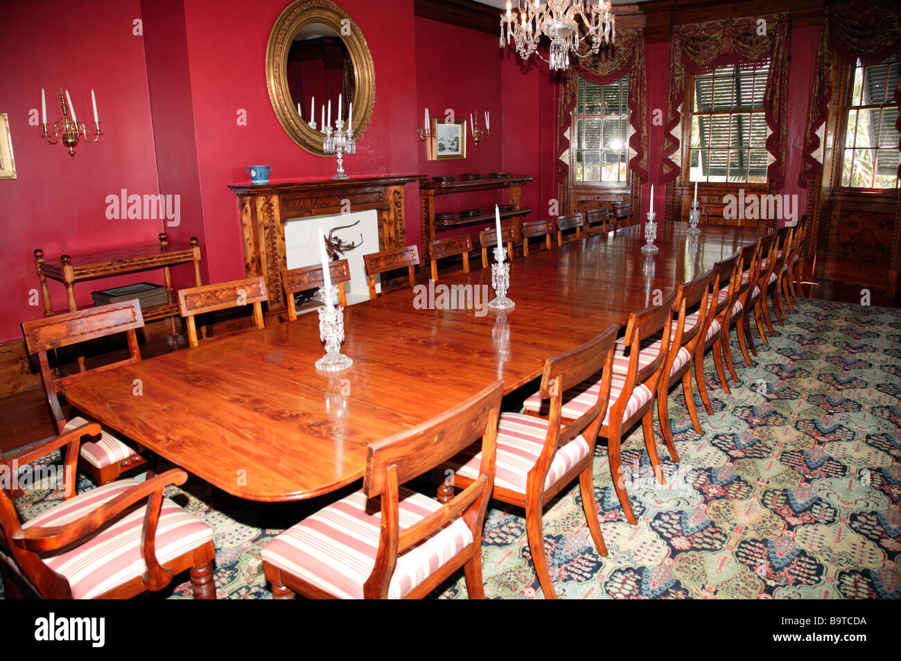 Shot of the Dining Room at Camden Stock Photo
