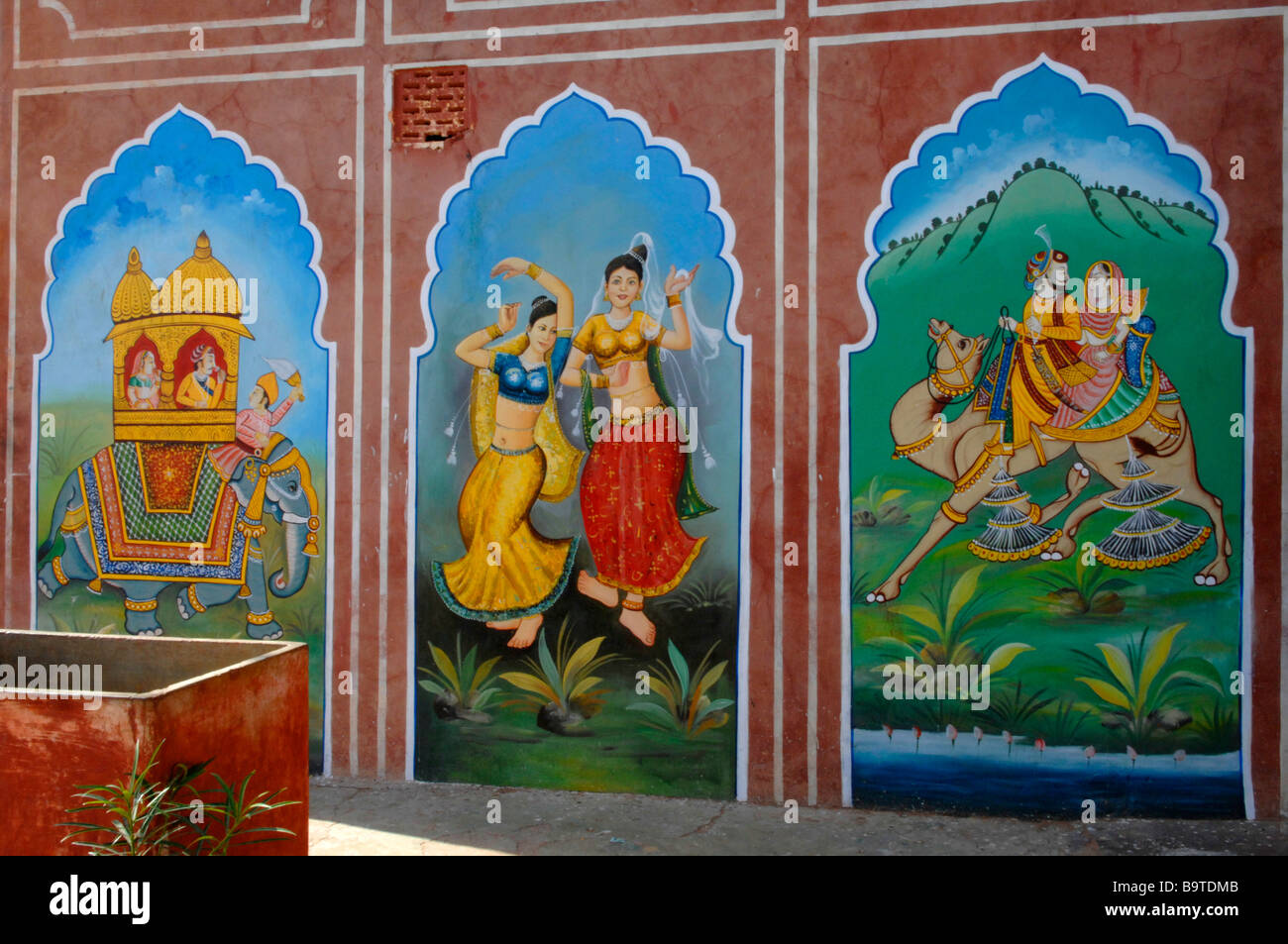 Decoration on the souvenir shop in Jaigarh Fort near Jaipur in