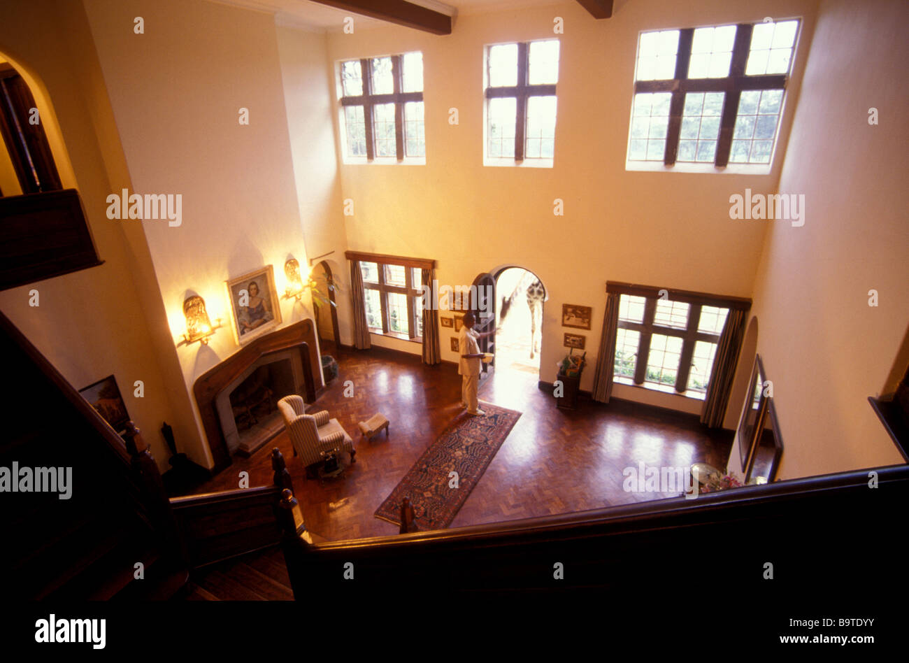 giraffe manor kenya africa Stock Photo - Alamy