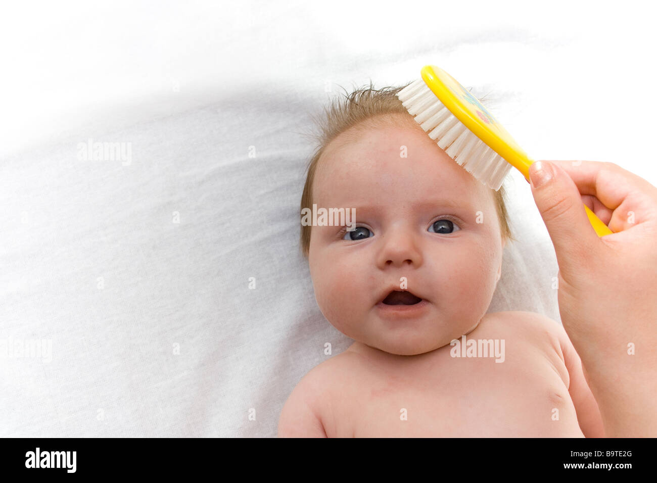 Newborn baby after bath Stock Photo Alamy