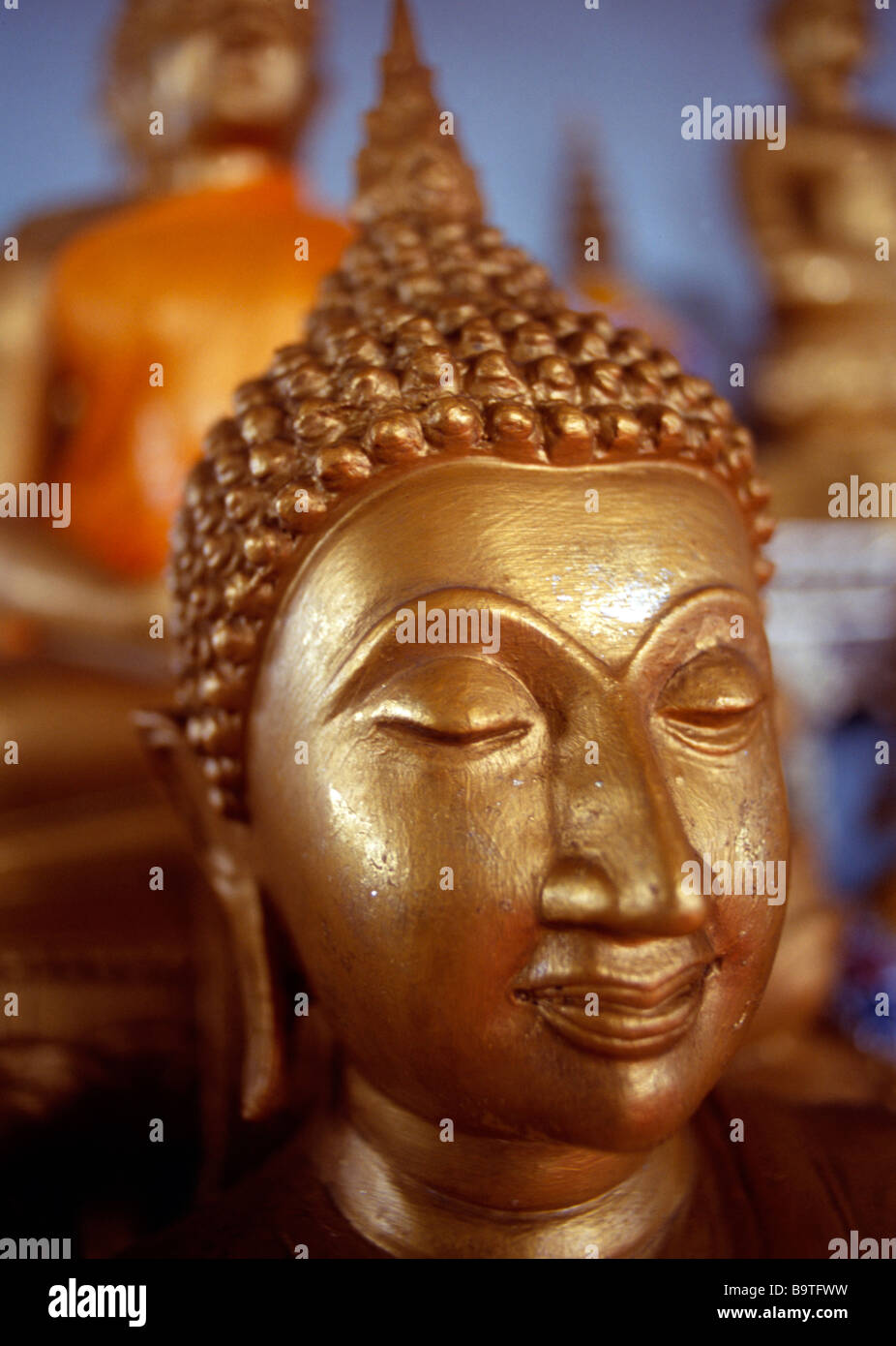 gold Buddha statues, Thailand Stock Photo Alamy
