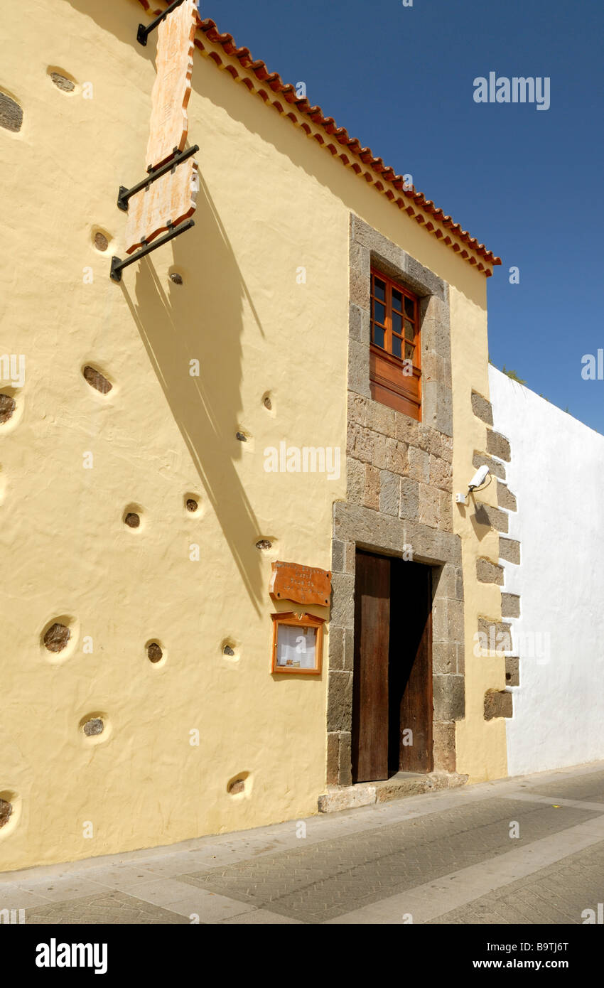 The most perfectly restored Hotel Escuela Rural Casa de los Camellos, Calle el Progreso. Aguimes, Gran Canaria, Canary Islands, Stock Photo