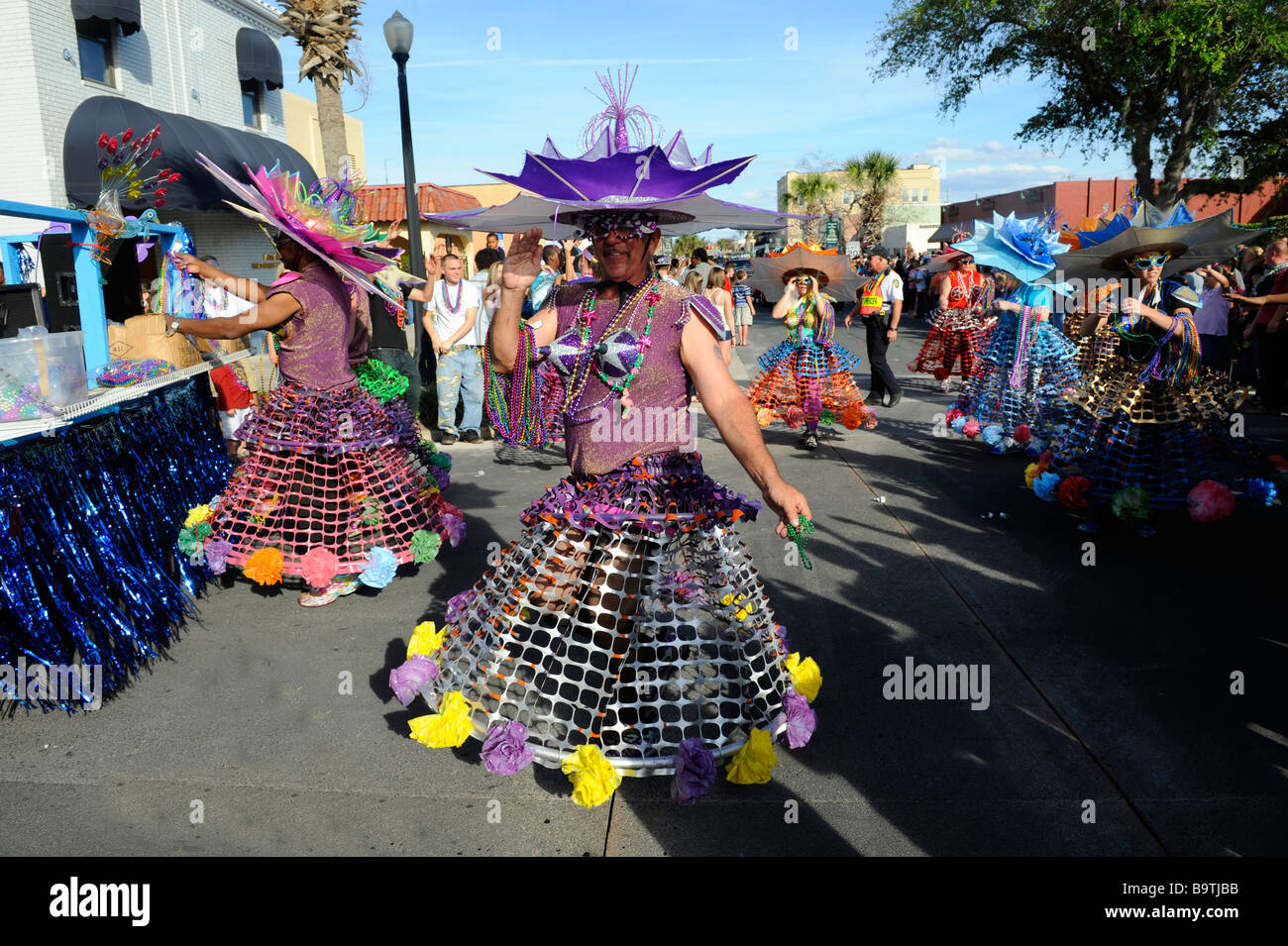mardi gras umbrella parade