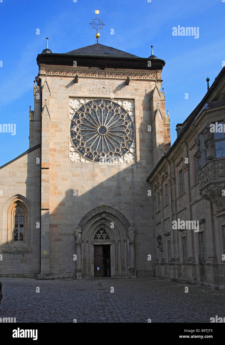 Detail at the monastery of Ebrach near Bamberg Upper Frankonia Bavaria Germany Stock Photo