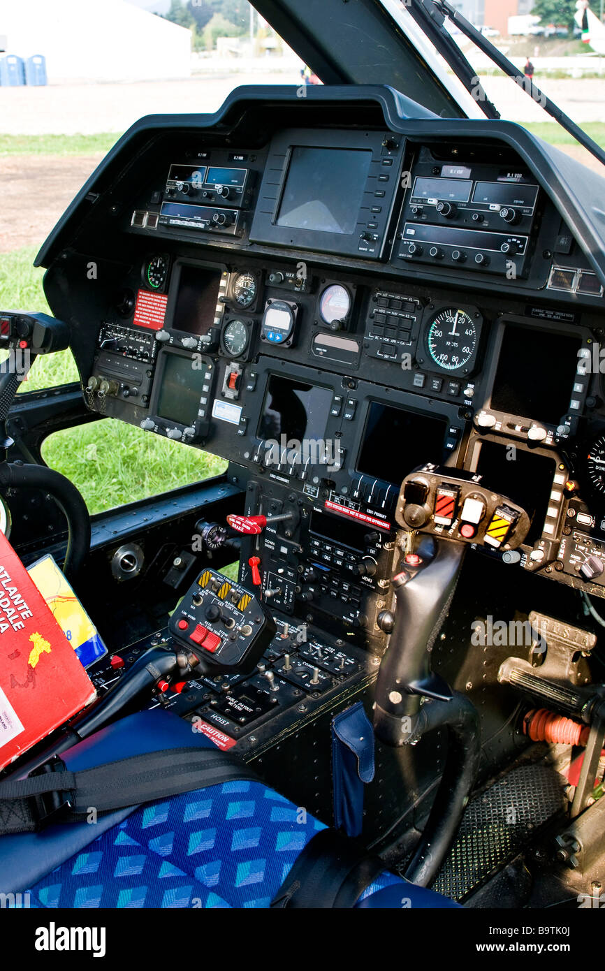 Helicopter instruments of flight Stock Photo Alamy