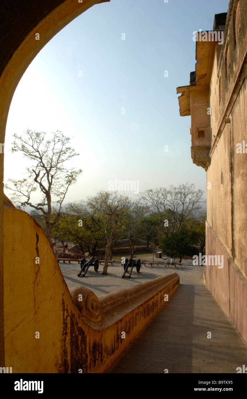 Nahargarh Tiger Fort near Jaipur in Rajasthan India Stock Photo
