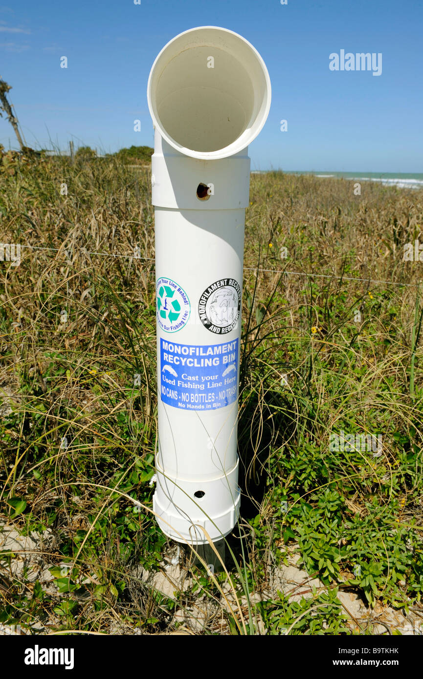 Fishing Line Monofilament Recycling Bin at Avalon State Park
