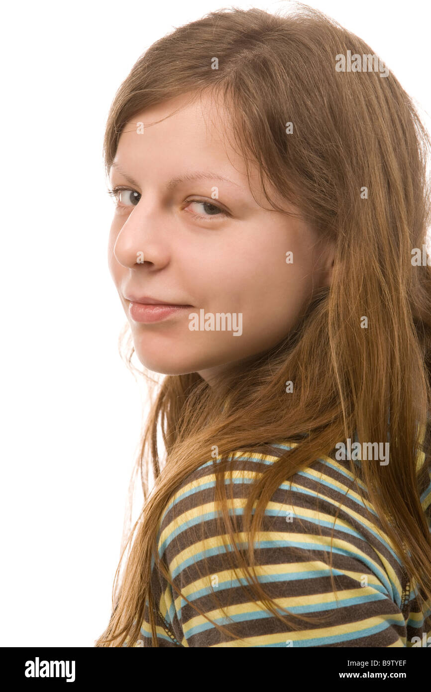 closeup portrait of the young beautiful woman Stock Photo - Alamy