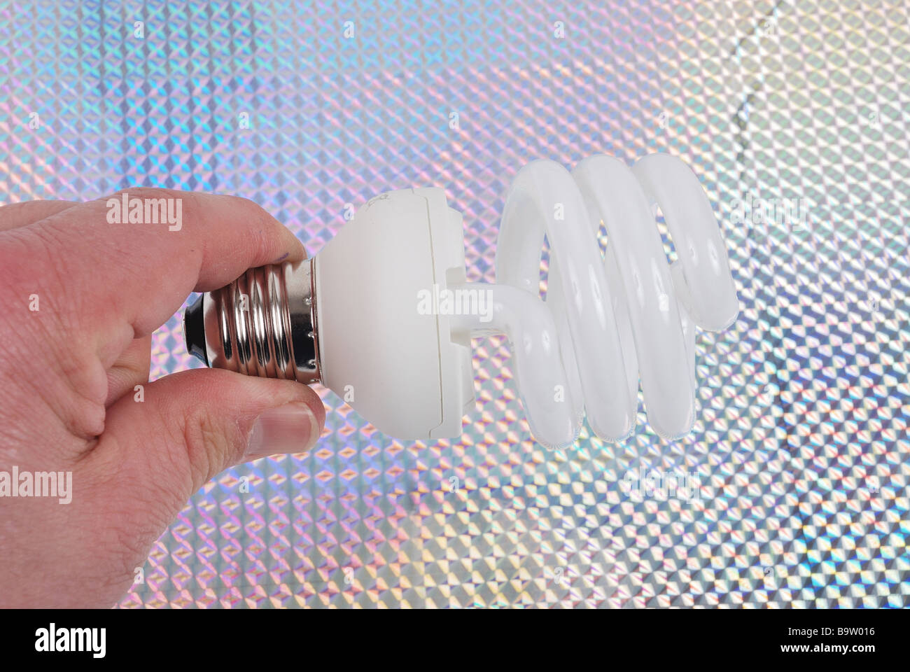 A compact fluorescent light bulb Stock Photo Alamy
