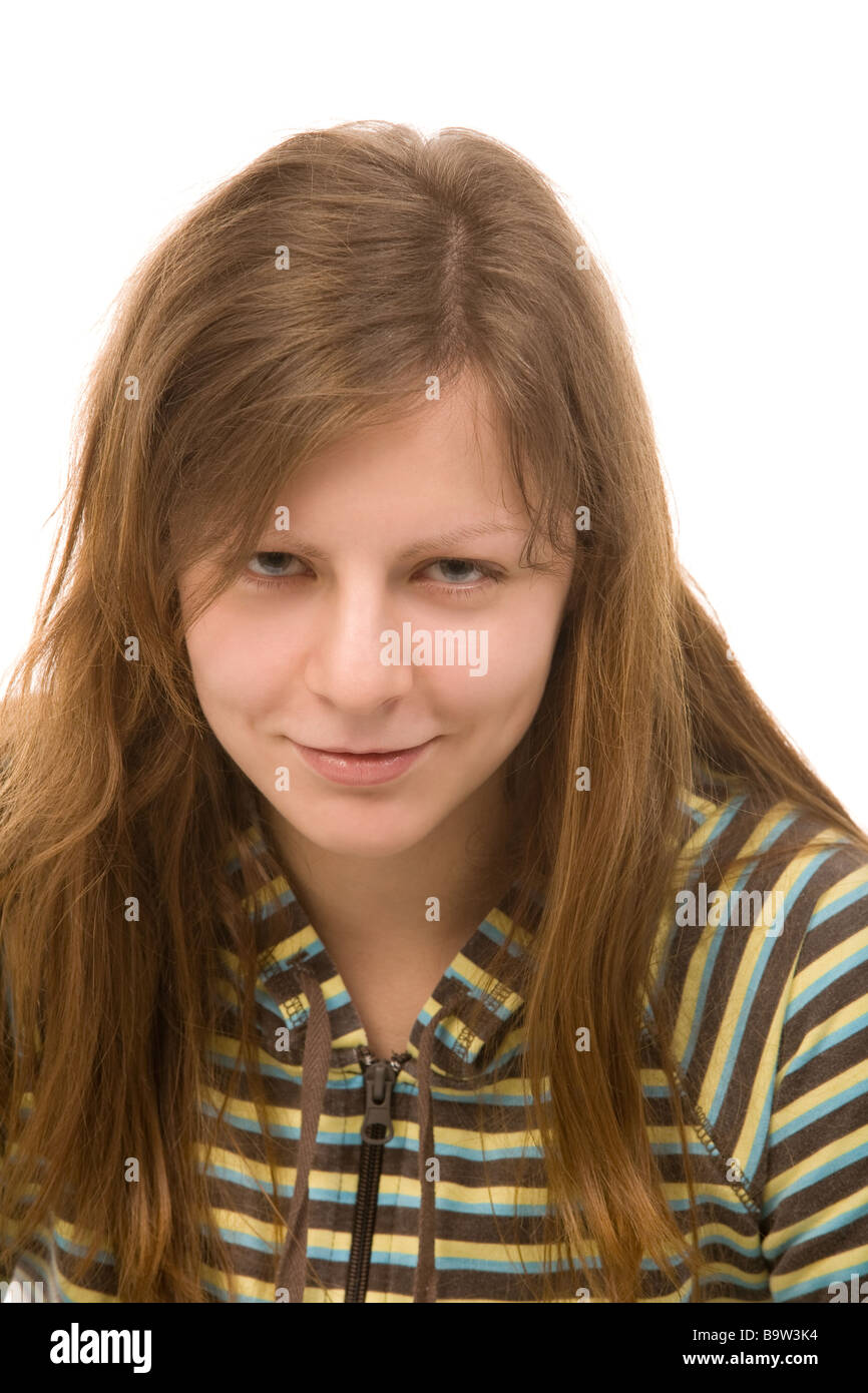 closeup portrait of the young beautiful woman Stock Photo - Alamy