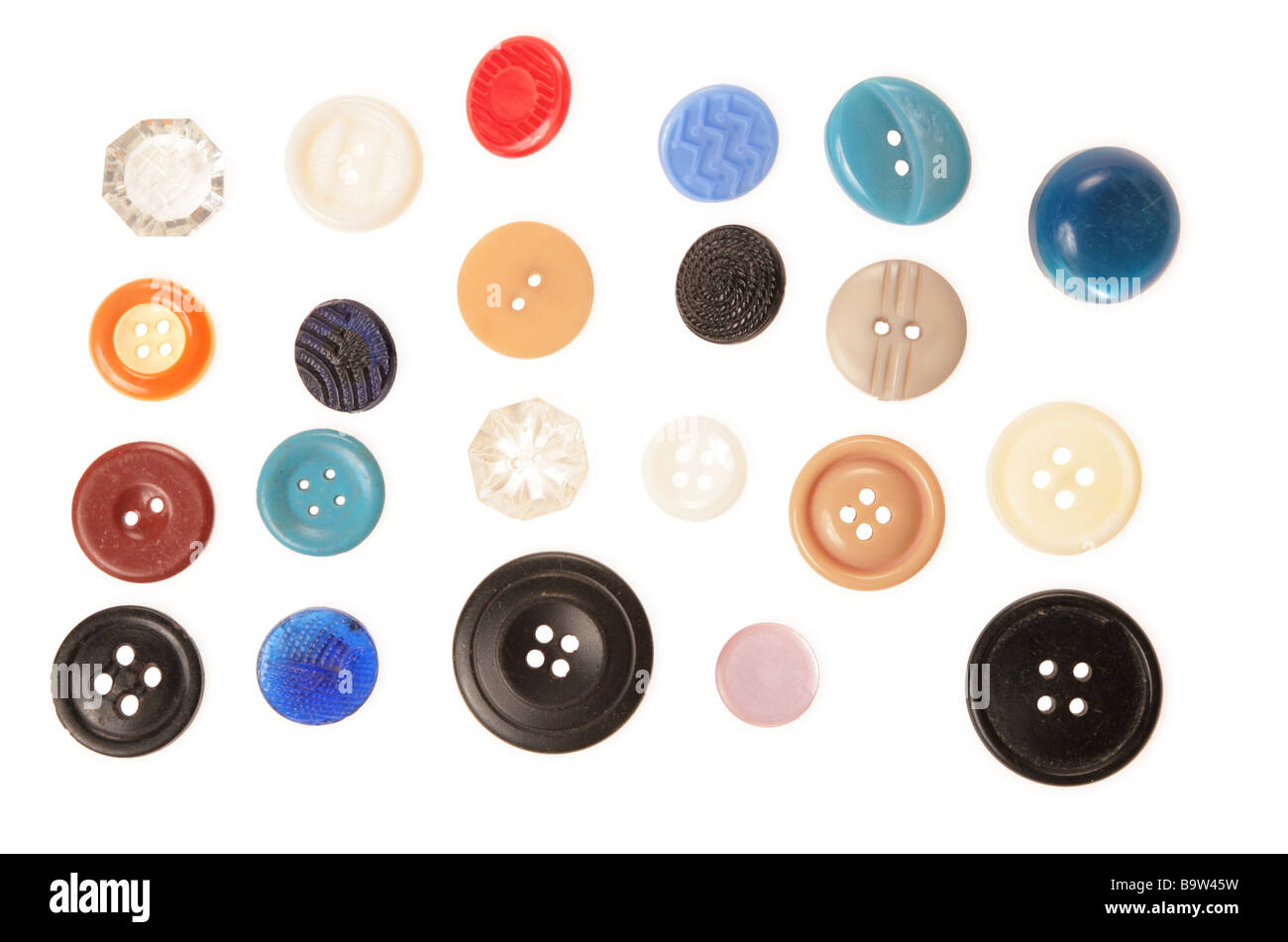 Buttons fasteners Cut Out Stock Images & Pictures - Alamy