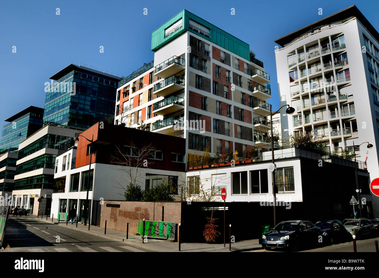 Paris France, Street Scene, New Construction in "Paris Rive Gauche