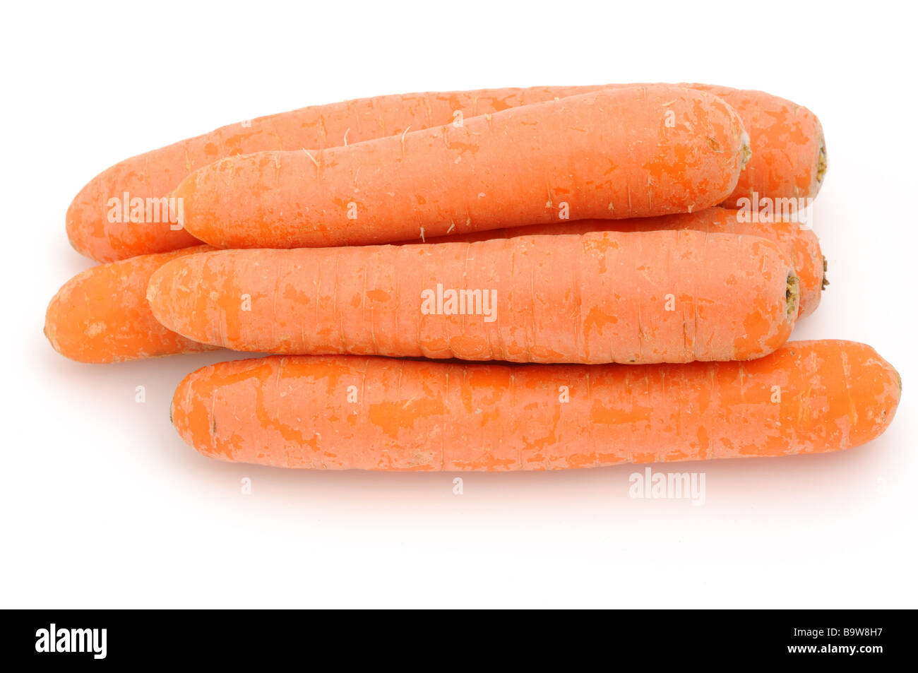 Carrots isolated on white background Stock Photo