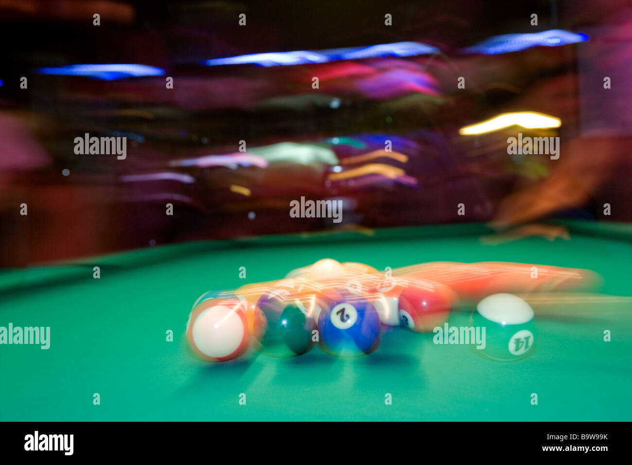 snooker, pool table Stock Photo Alamy