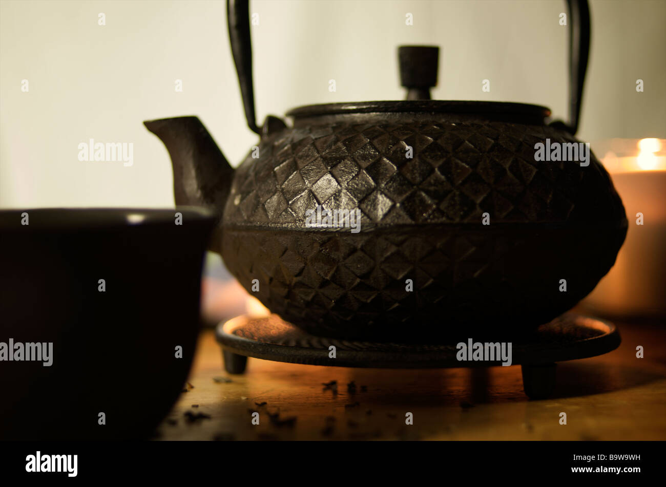 Japanese Cast Iron Teapot Stock Photo Alamy