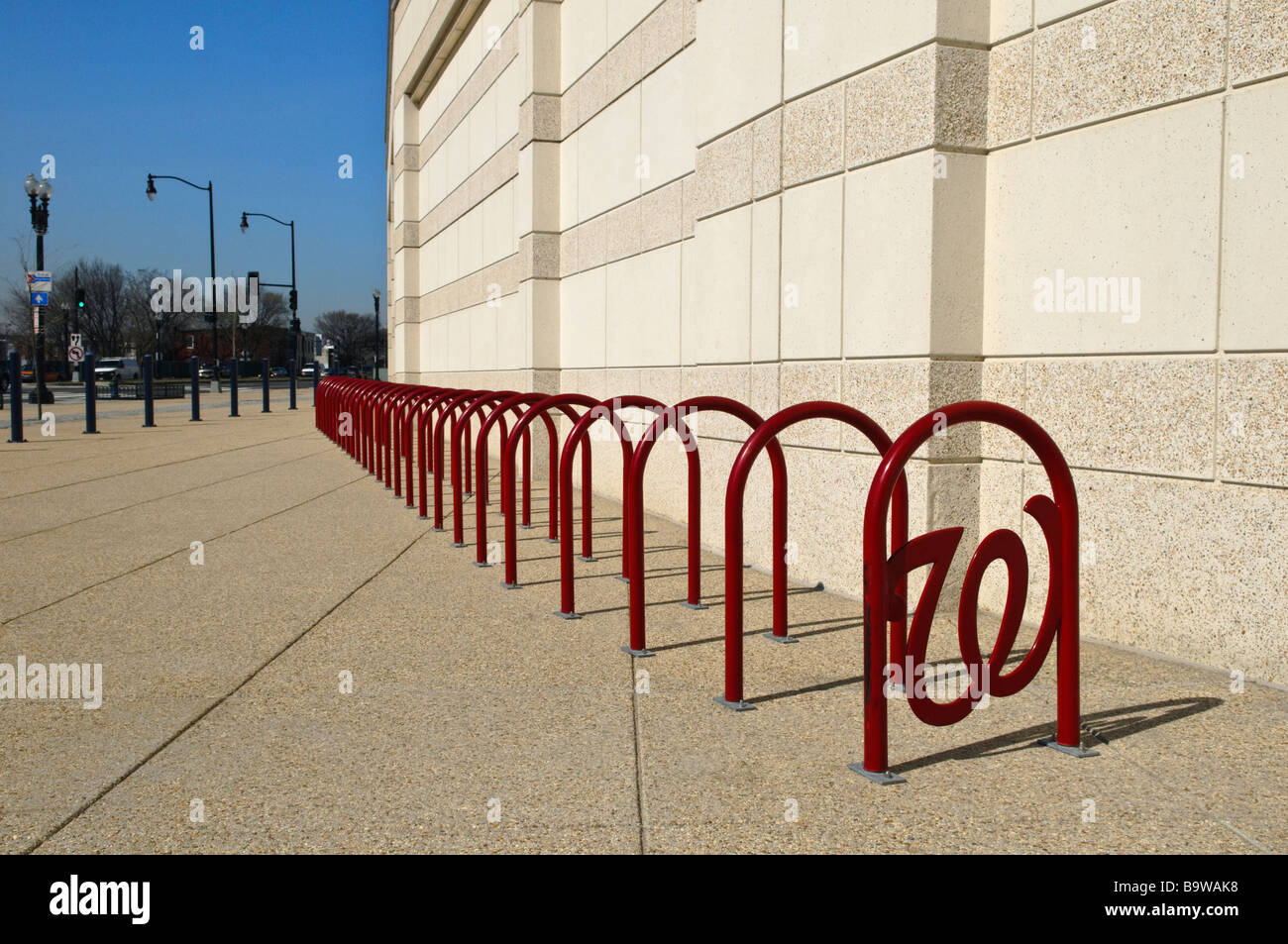 Bike racks at Nationals Park Washington DC, Major League baseball