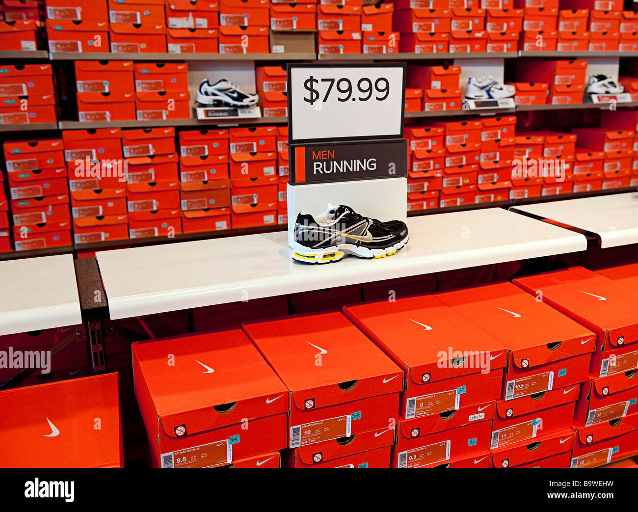 Nike shoe outlet Stock Photo - Alamy