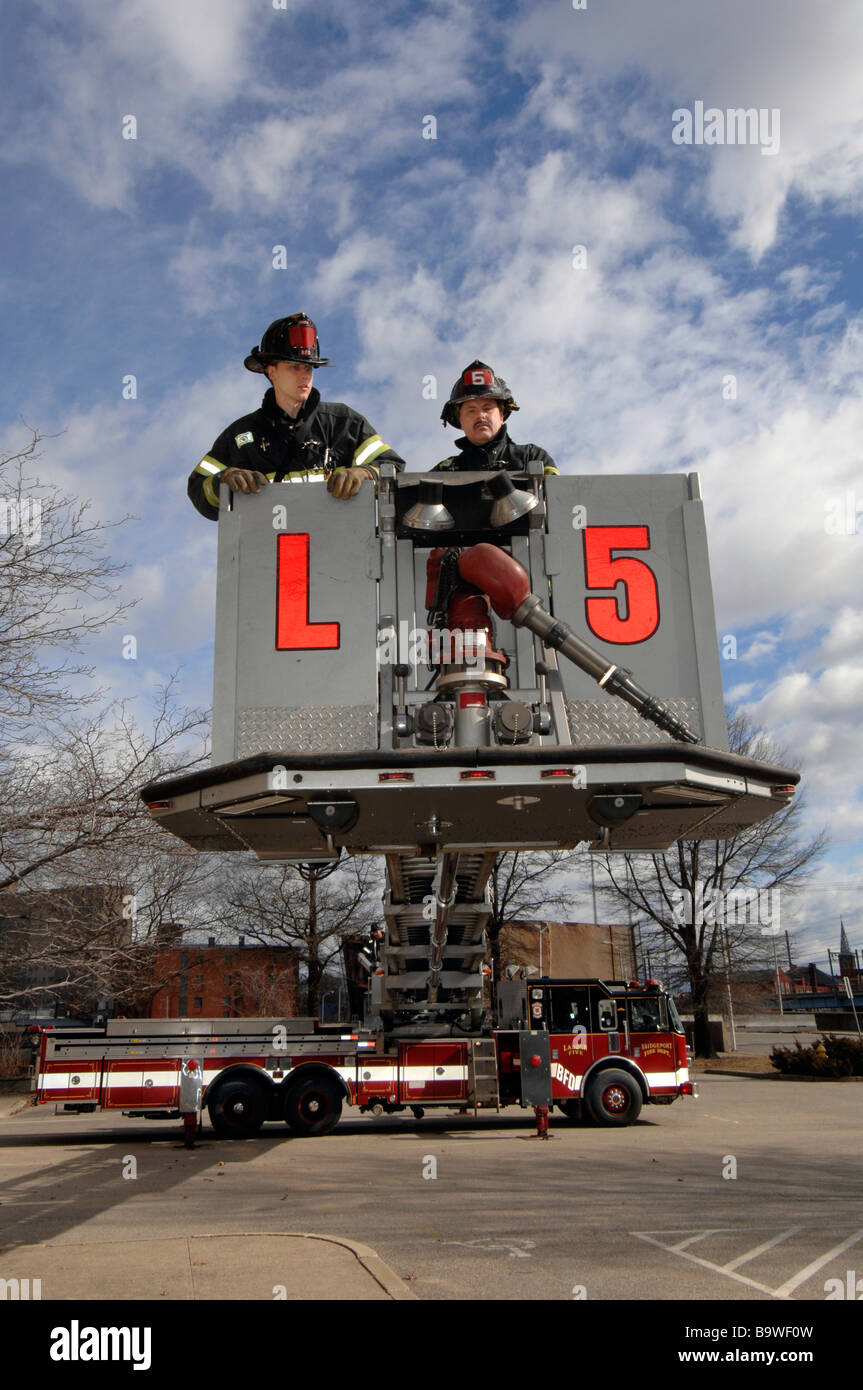 Fire truck ladder hires stock photography and images Alamy