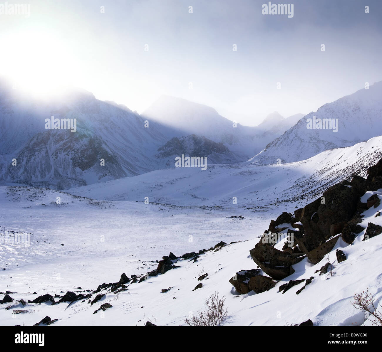 The Altai Mountains.Eastern Sayan. Stock Photo