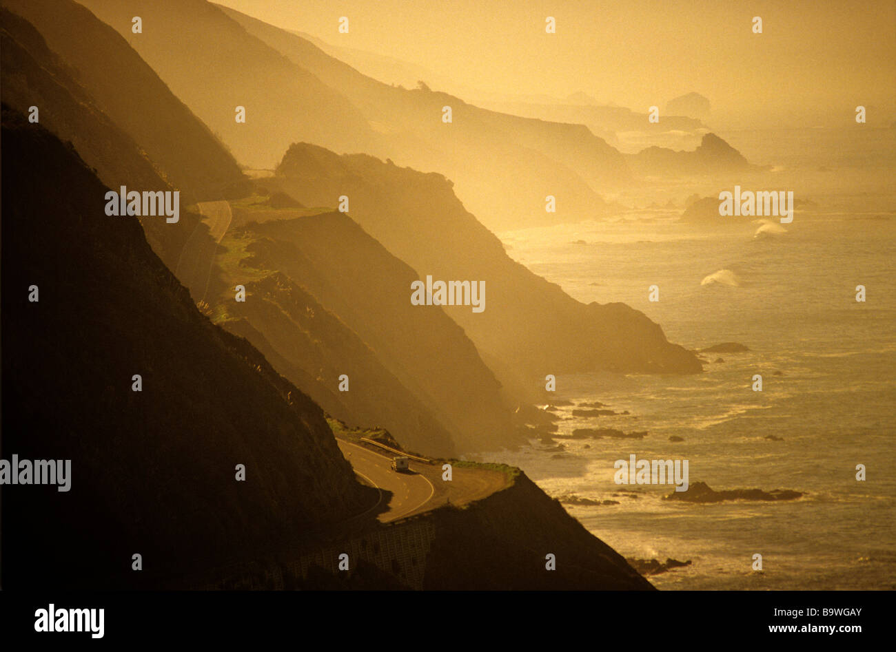 Highway 1 along the Big Sur Coast California Stock Photo - Alamy