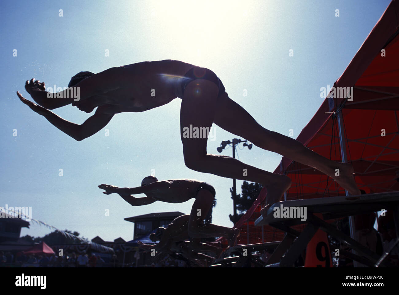 Swim race start hi-res stock photography and images - Alamy