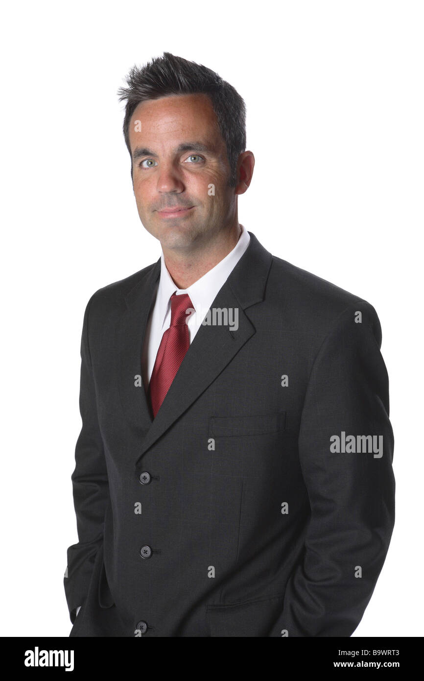 Businessman isolated on white Stock Photo