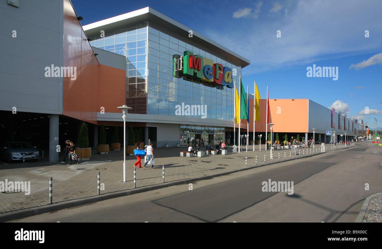MEGA shopping center St Petersburg Russia Stock Photo - Alamy