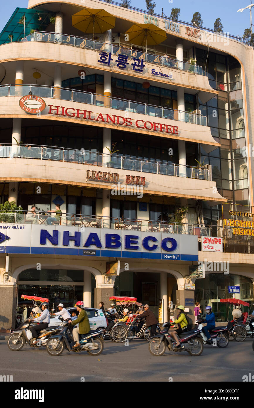 Highlands Coffee Shop Hanoi Vietnam Stock Photo