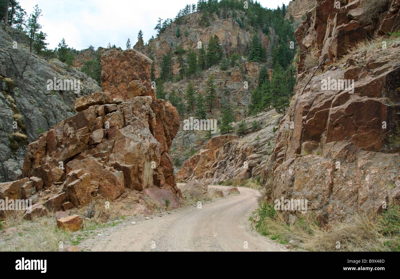 Colorado National Back Country Byway Gold Belt Tour Phantom Canyon Road