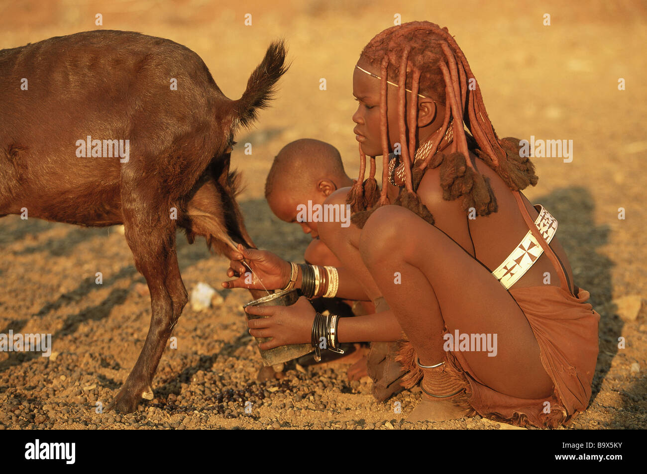 Himba Boy With Goat High Resolution Stock Photography and Images - Alamy