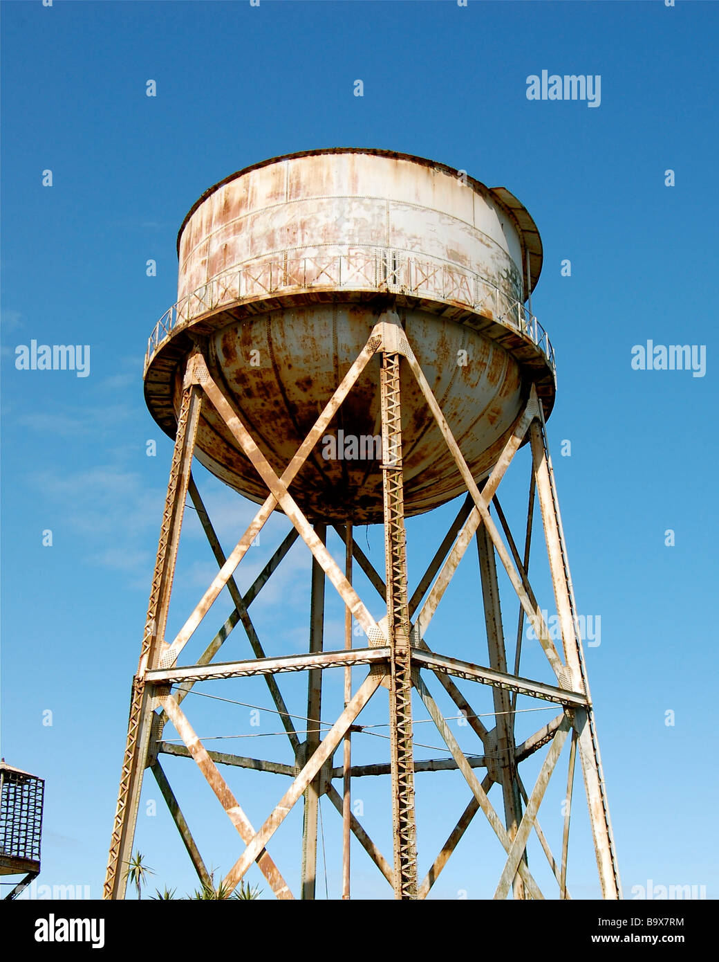 Alcatraz Water Tower Stock Photo