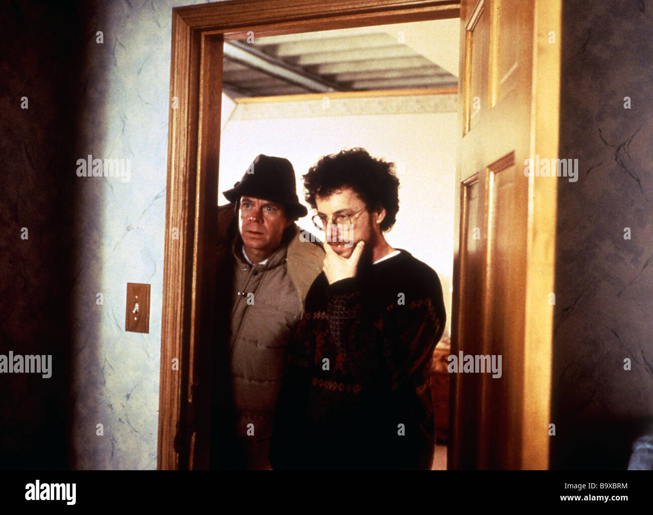 FARGO 1996 film with acor William H Macy at left and director and Ethan Coen Stock Photo