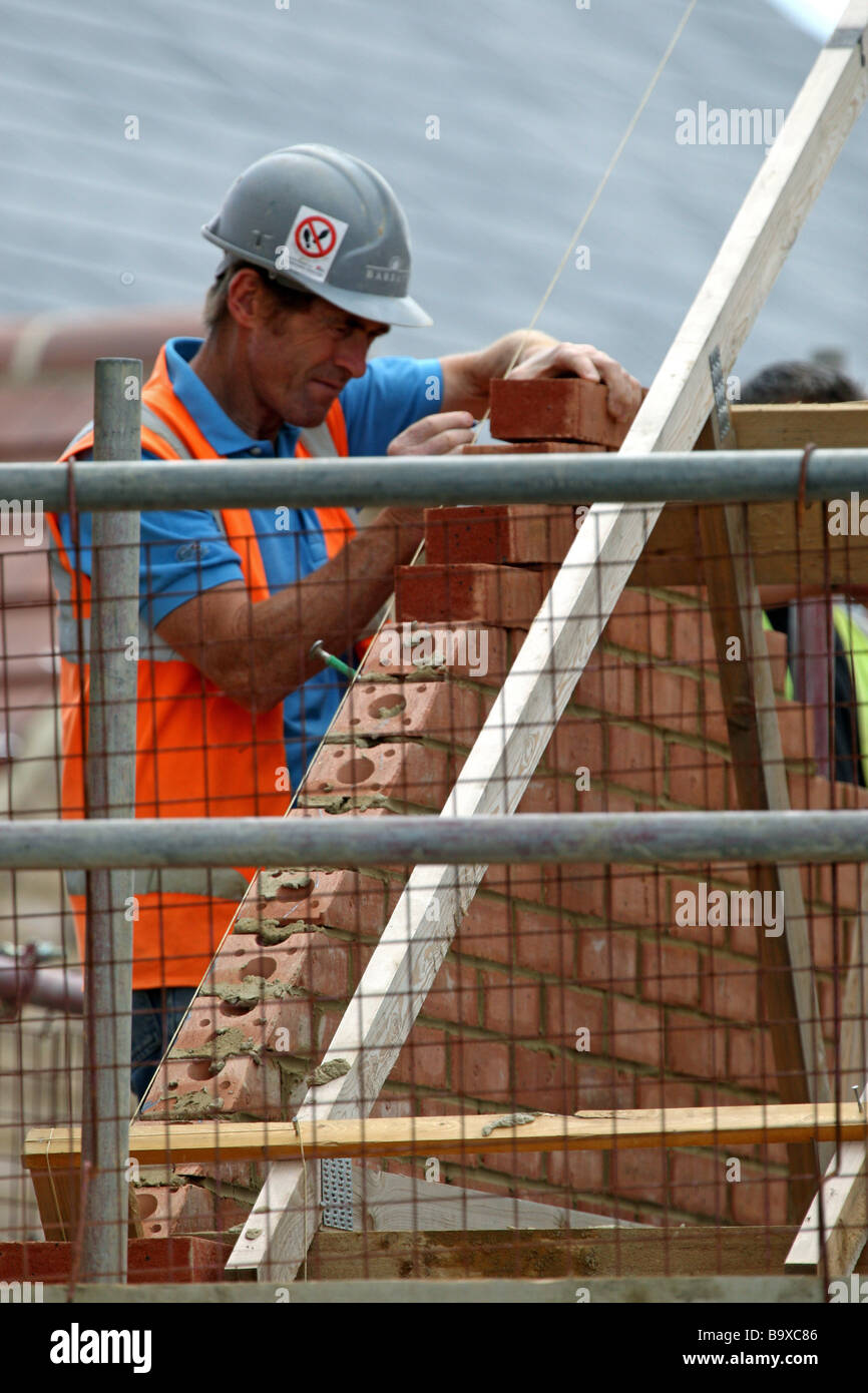 New housing estate being built by builders Stock Photo Alamy