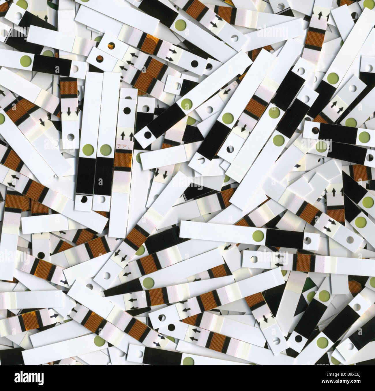 Used test strips Stock Photo Alamy