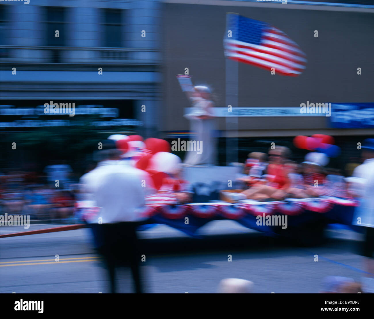STATUE OF LIBERTY FLOAT FOURTH JULY PARADE BROOKVILLE JEFFERSON COUNTY