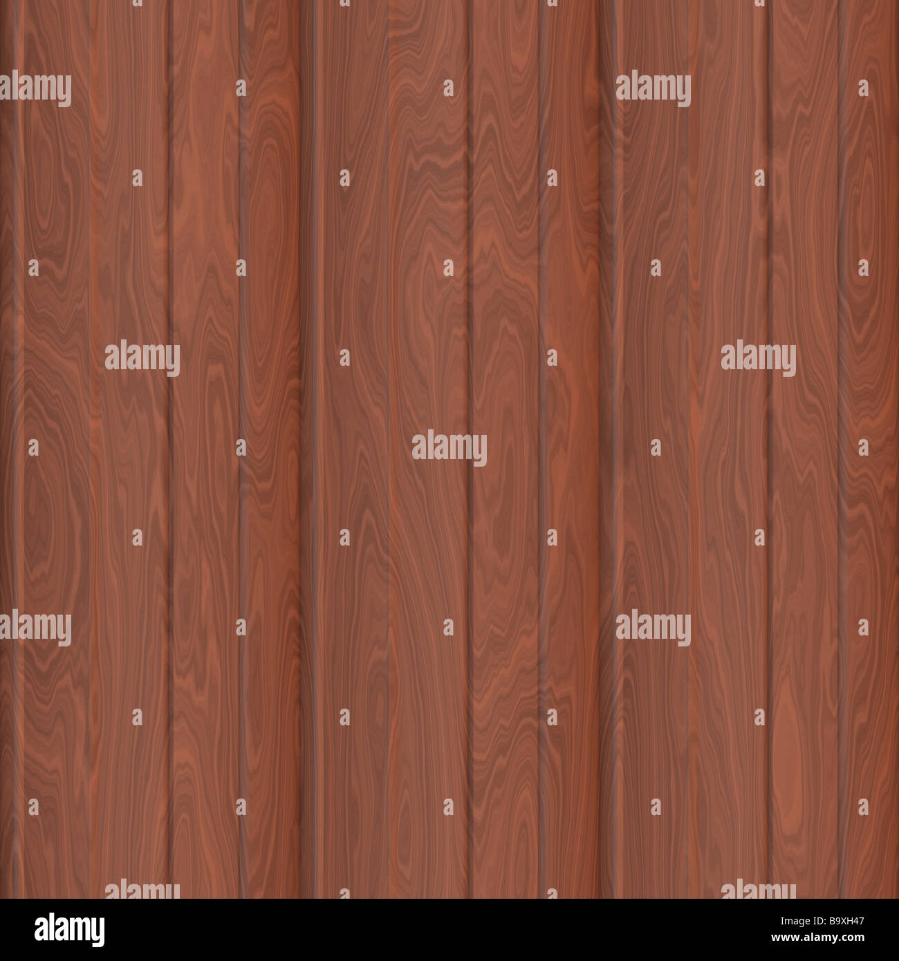 Smooth varnished wooden panelling surface pattern texture background with seamless tiling Stock Photo